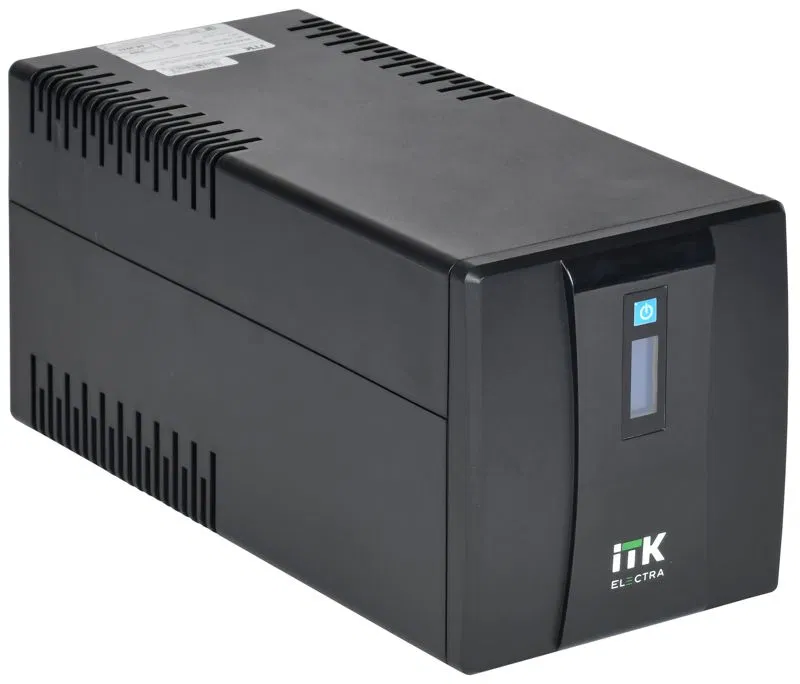 Источник бесперебойного питания ELECTRA ET 1.2кВ.А/720Вт с АКБ 2х7А.ч USB Schuko ITK EET-1200VA-1-002-S