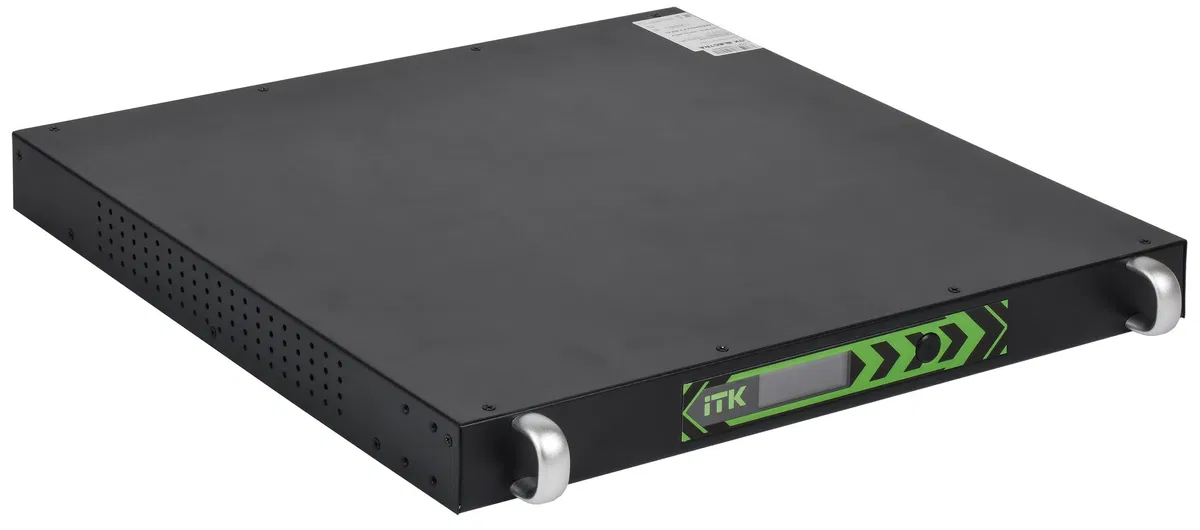 ITK ELECTRA LR ИБП 1U Линейно-интерактивный 1200ВА/720Вт LCD АКБ 4х8AH 6хC13 USB RS232 ELR-1200VA-1-004