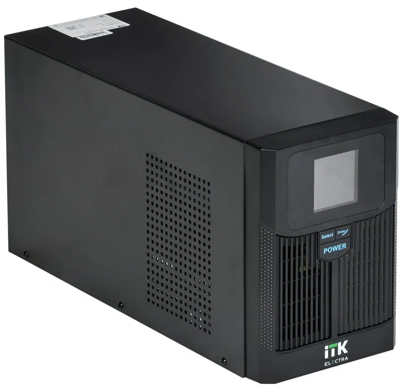 Источник бесперебойного питания ELECTRA LT 1кВА/0.8кВт без АКБ USB Schuko ITK ELT-1000VA-1-L-S