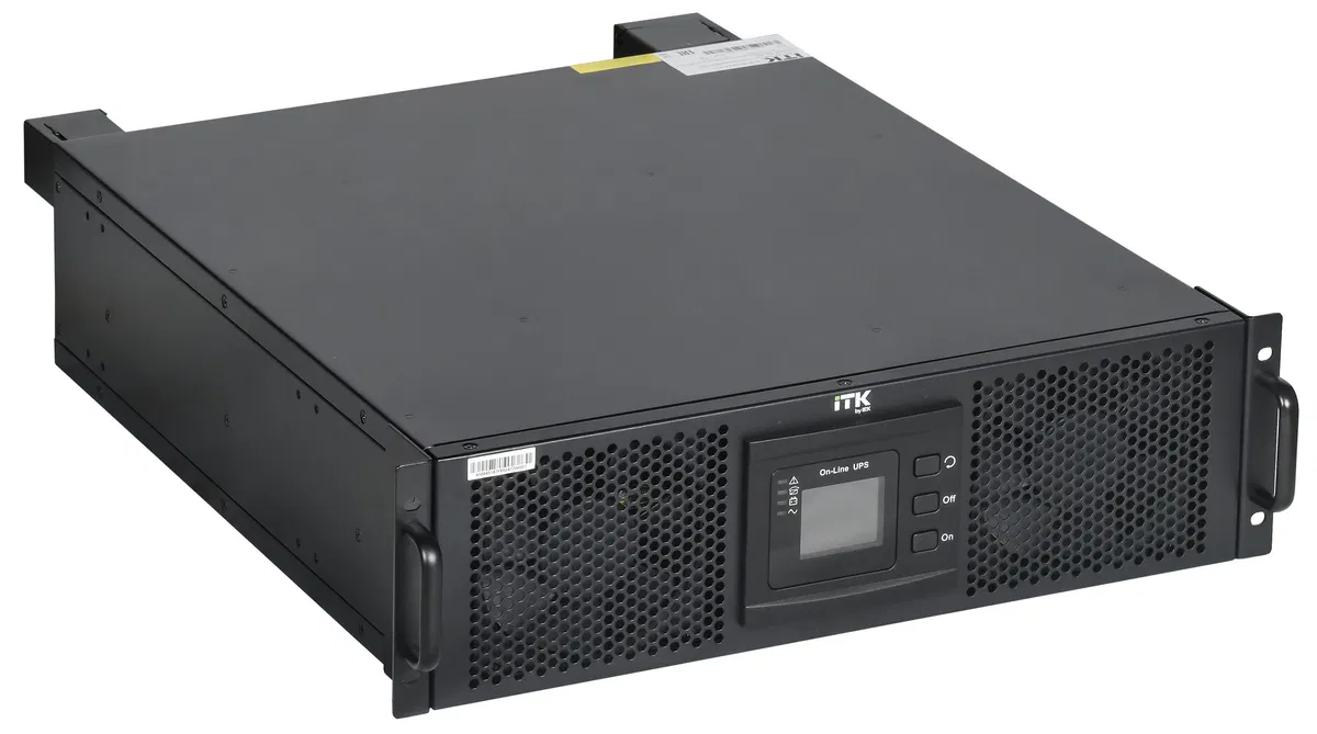 ITK ELECTRA OR ИБП Онлайн 6кВА/6кВт трехфазный 3:1 (1:1) стоечный LCD RS232 USB без АКБ EOR-0006KVA-31-L