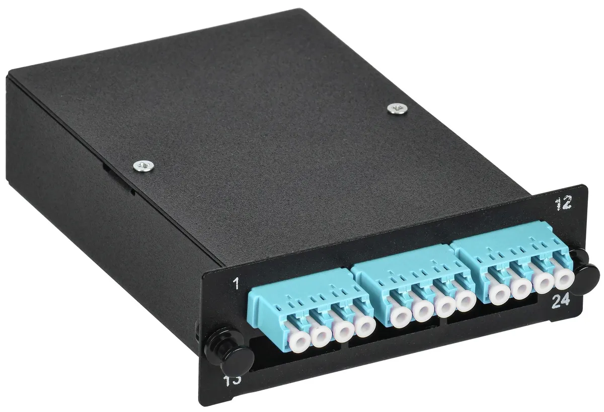 ITK Кассета для кросса ST OM3 MTP male 3хLC-quad (12 ОВ)