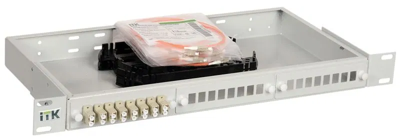 Кросс укомплектованный 1U SC (Simplex) 6 портов (OM2) ITK FOBX24-1U-6SCUS50