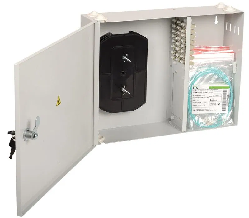 Кросс укомплектованный настенный SC (duplex) 12 портов (OS2) ITK FOBX24-N-12SCUD09