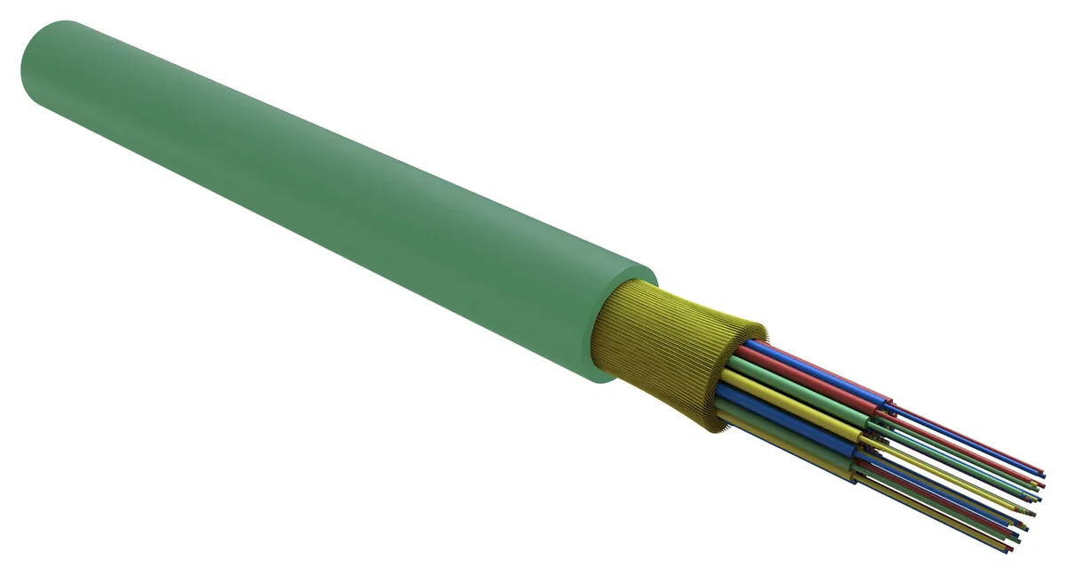 ITK Кабель оптический FOC53-D-IN48-HF нг(A)-HF распределительный OM3 50/125 48 волокон 1500м FOC53-D-IN48-HF-1500