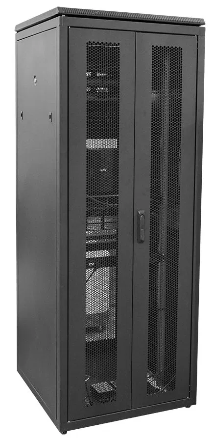 ITK LINEA N 机柜 48U 800х1100mm 开门式穿孔门 灰色 IND-LN35-48U81-P2P-RTC