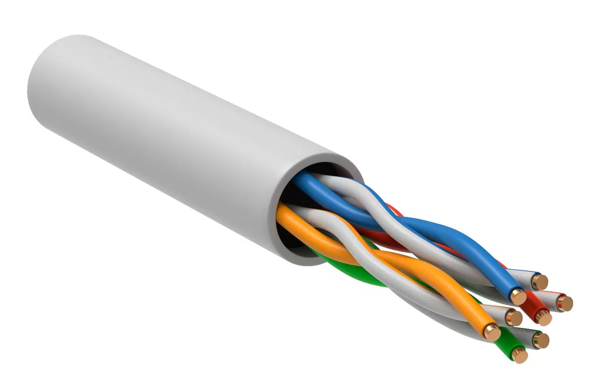 ITK Twisted Pair U/UTP cat.5E 4x2x24AWG solid PVCLS ng(A)-LSLTx white (305m) RF/T LC1-C5E04-128-T-R
