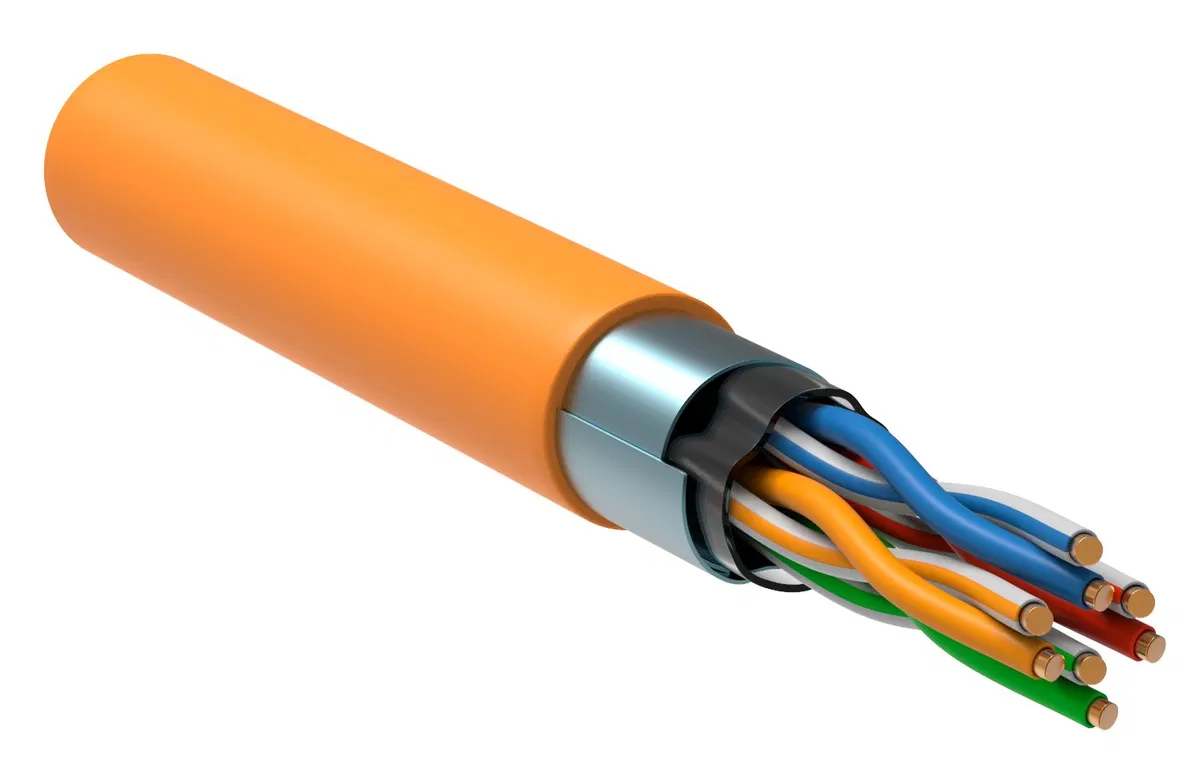 ITK 双绞线 F/UTP Cat.5E 4х2x0.52 solid LSZH нг(А)-HF 橙色 (305m) РФ/T LC1-C5E04-327-T-P-R