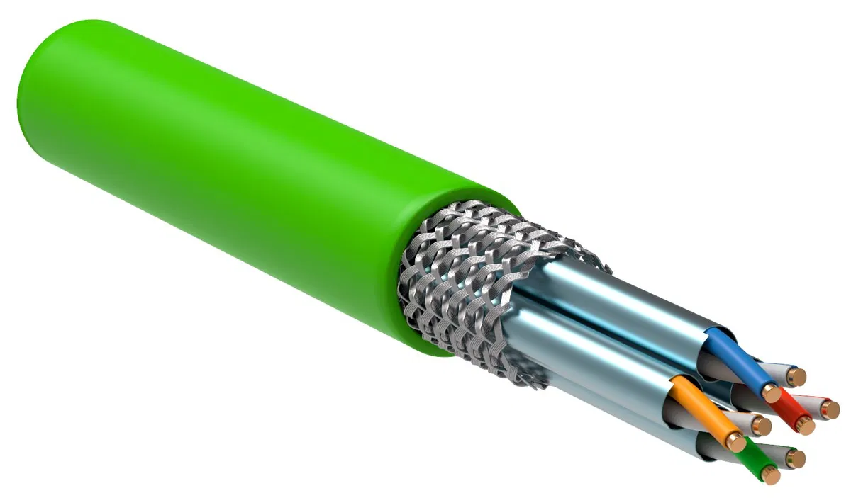ITK Витая пара S/FTP кат.7 4х2х23AWG solid LSLTx нг(А)-LSLTx зеленый (305м) LC1-C704-622
