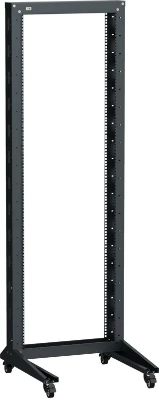 Стойка 1-рамная на рол. 10U 600х600мм черн. LINEA F ITK LF05-10U66-1RM