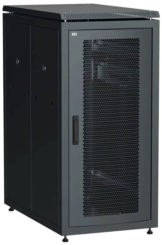 Шкаф сетевой LINEA N 19дюйм 18U 600х1000мм перфорир. передн. дверь черн. ITK LN05-18U61-P