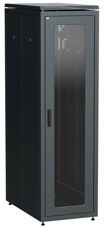 Шкаф сетевой LINEA N 19дюйм 47U 600х1000мм стеклян. передн. дверь задн. перфорир. черн. ITK LN05-47U61-GP