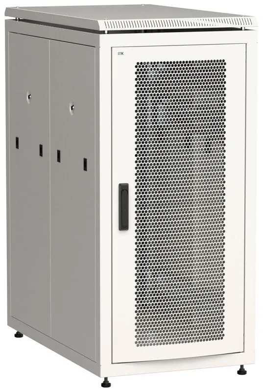 Шкаф сетевой LINEA N 24U 800х1000мм перфорир. передн. дверь; задн. перфорир. сер. ITK LN35-24U81-PP