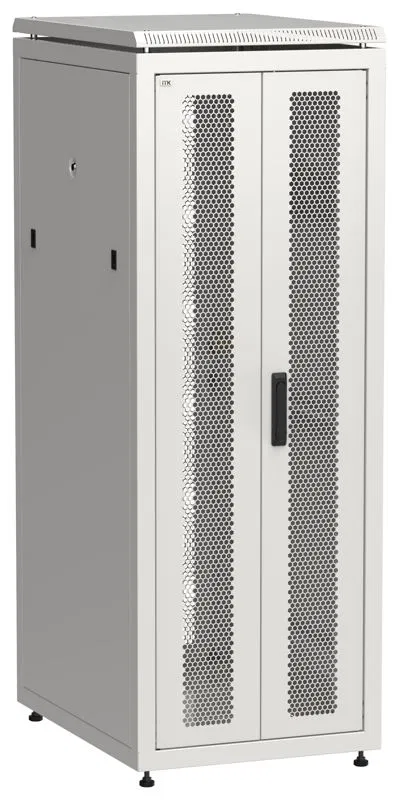Шкаф сетевой LINEA N 19дюйм 33U 600х800мм передн. перфорир. распашная двустворчат. задн. перфорир. сер. ITK LN35-33U68-2PP