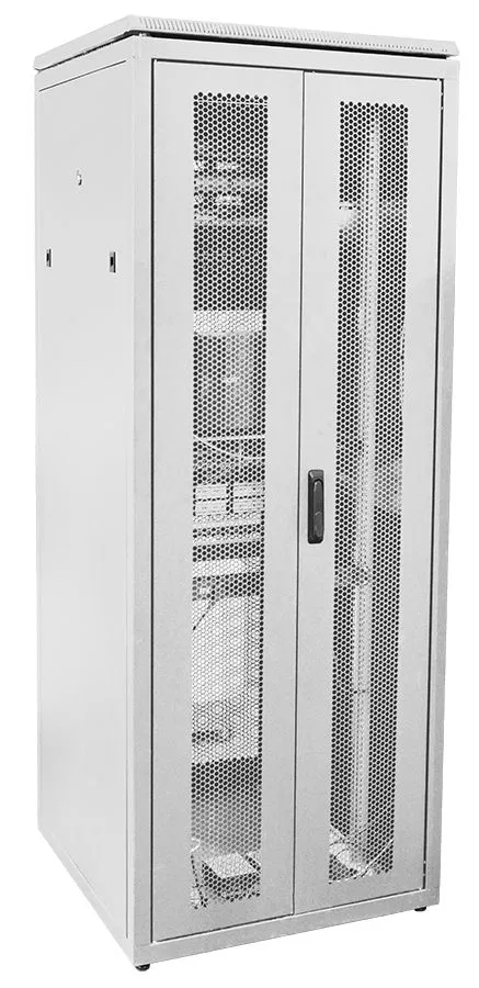 ITK LINEA N Шкаф сетевой 19" 33U 800х800мм двери передняя перфорированная задняя двустворчатая перфорированная серый LN35-33U88-2PP