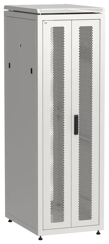 Шкаф сетевой LINEA N 19дюйм 38U 600х800мм передн. перфорир. распашная двустворчат. задн. перфорир. сер. ITK LN35-38U68-2PP