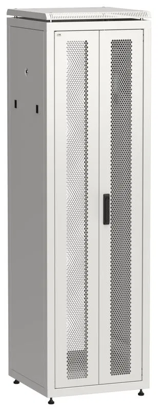 Шкаф сетевой LINEA N 19дюйм 42U 600х600мм передн. перфорир. распашная двустворчат. задн. перфорир. сер. ITK LN35-42U66-2PP