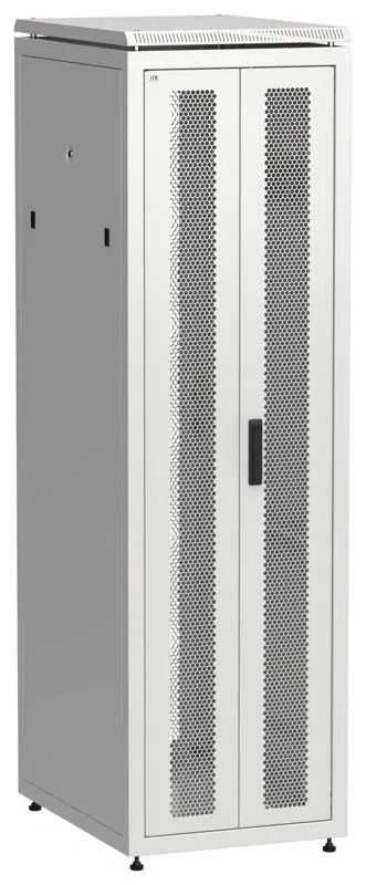 Шкаф сетевой LINEA N 19дюйм 42U 600х800мм передн. перфорир. распашная двустворчат. задн. перфорир. сер. ITK LN35-42U68-2PP