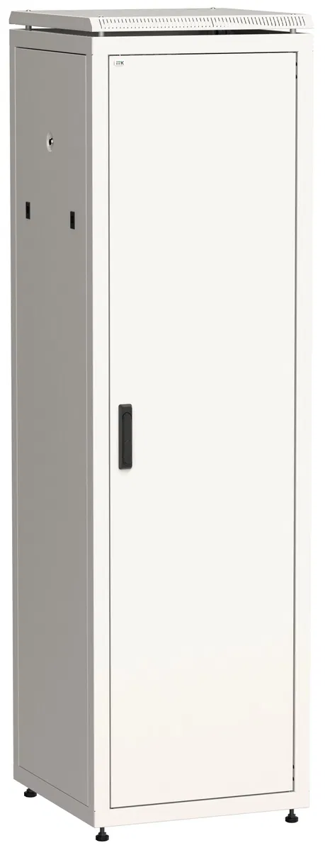 ITK LINEA N Шкаф сетевой 19" 42U 600х800мм металлическая передняя дверь серый LN35-42U68-M