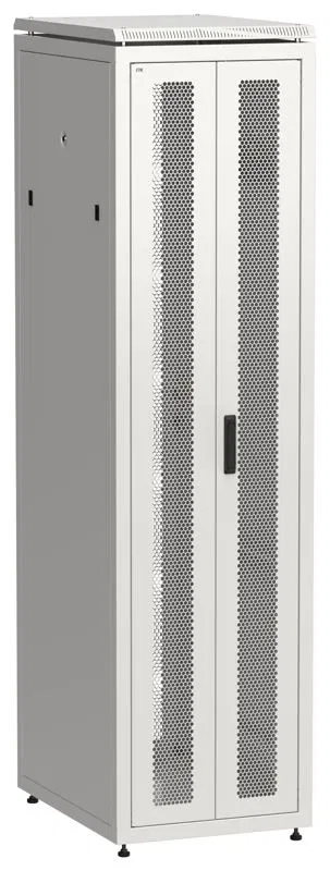 Шкаф сетевой LINEA N 19дюйм 47U 600х800мм передн. перфорир. распашная двустворчат. задн. перфорир. сер. ITK LN35-47U68-2PP