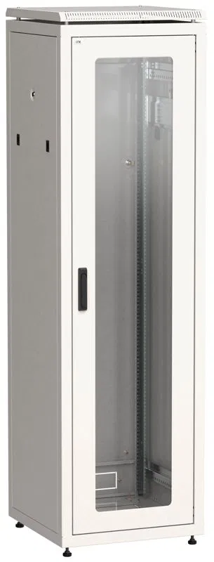 Шкаф сетевой 19дюйм LINEA N 47U 600х800мм стекл. передн. дверь сер. ITK LN35-47U68-G