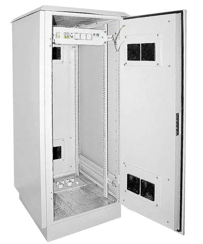 ITK Шкаф уличный напольный 19" LINEA O 33U 720х860мм IP55 металлическая дверь серый LO35-33U78-MM55