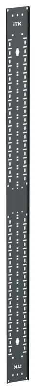 Органайзер кабельный вертикальный 45U черн. LINEA S ITK LS-CO05-45U-V