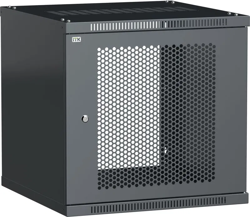 Шкаф LINEA WE 9U 600х600мм дверь перфорир. черн. ITK LWE5-09U66-PF