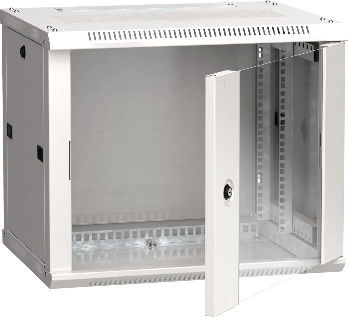 ITK Шкаф LINEA W 6U 600х450мм дверь стекло серый RAL7035 LWR3-06U64-GF