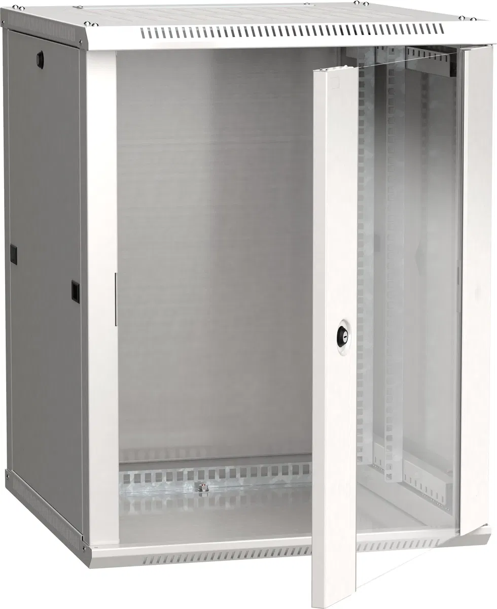 ITK Шкаф LINEA W 12U 600х600мм дверь стекло серый RAL7035 LWR3-12U66-GF