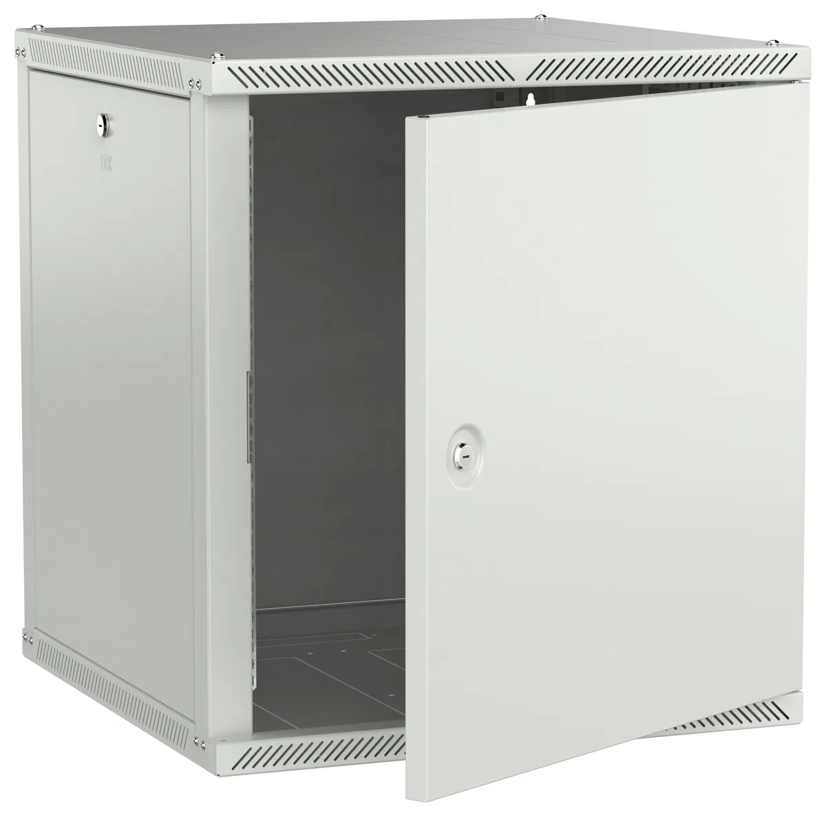 ITK LINEA W Шкаф настенный 12U 600х600мм дверь металл серый 2.0 LWR3-12U66-MF-2