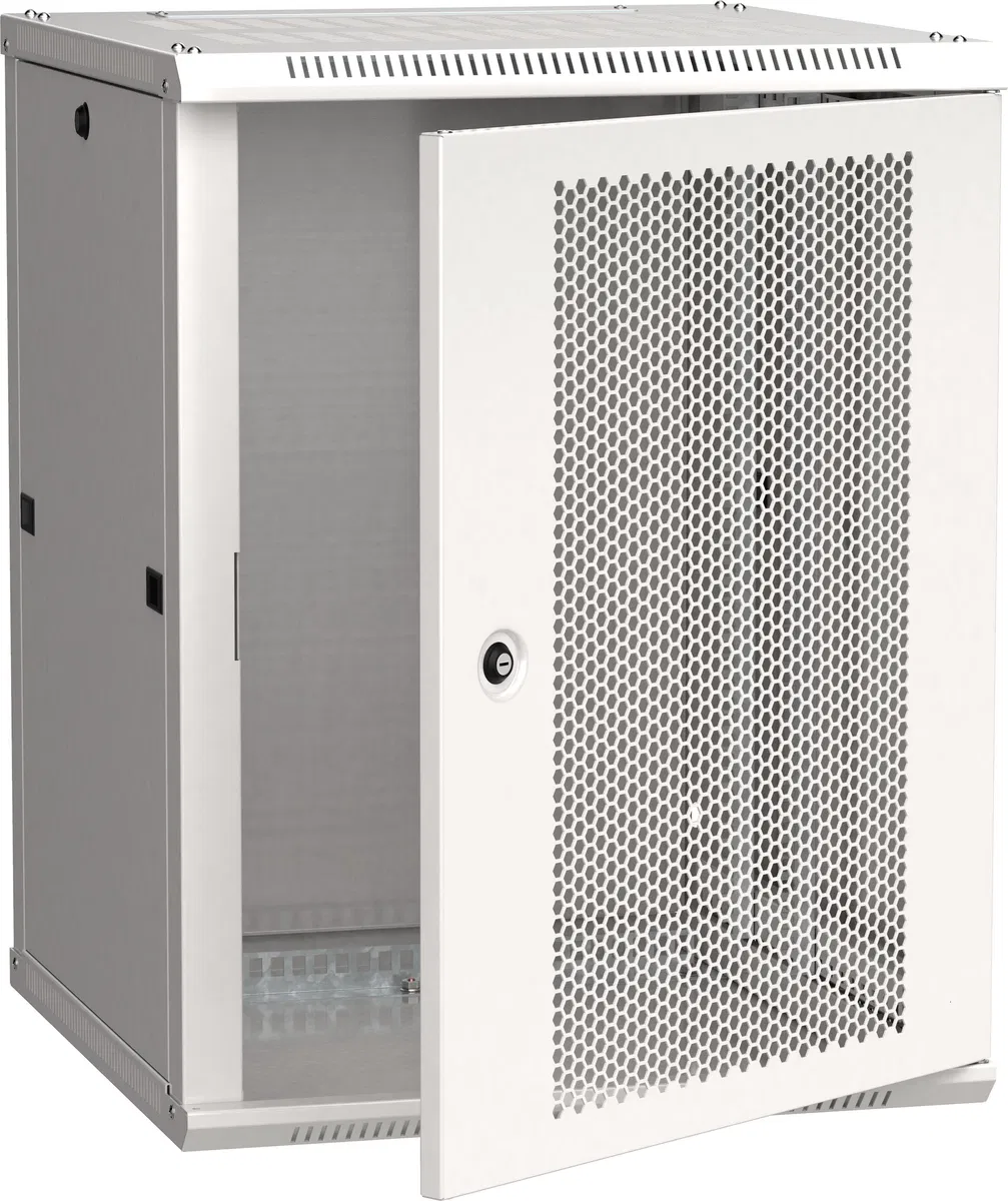 ITK Шкаф LINEA W 12U 600х600мм дверь перфорированная серый RAL7035 LWR3-12U66-PF