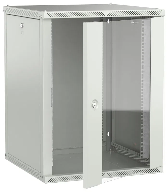 Шкаф LINEA W 15U 600х600мм дверь стекл. сер. 2.0 ITK LWR3-15U66-GF-2