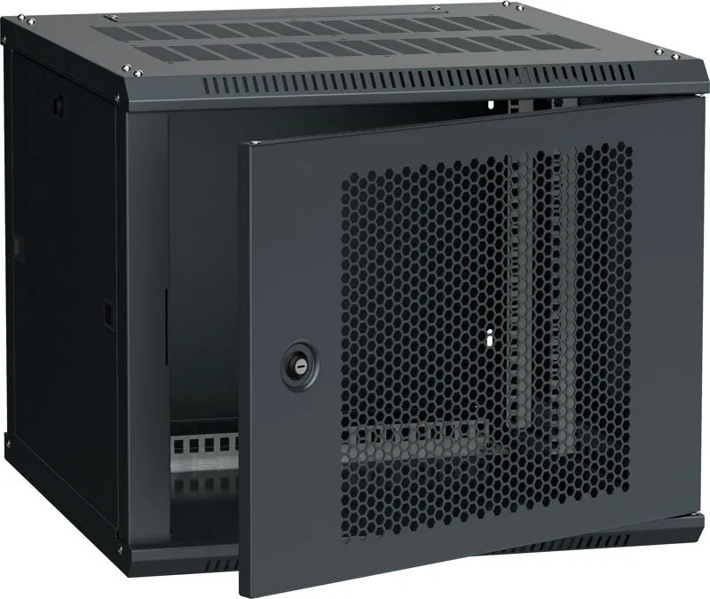 Шкаф LINEA W 6U 600х600мм перфорир. дверь RAL9005 ITK LWR5-06U66-PF