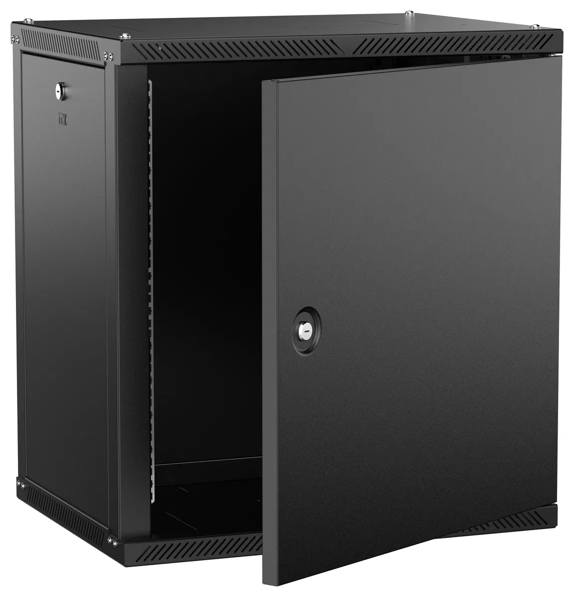 ITK LINEA W Шкаф настенный 12U 600х450мм дверь металл черный 2.0 LWR5-12U64-MF-2