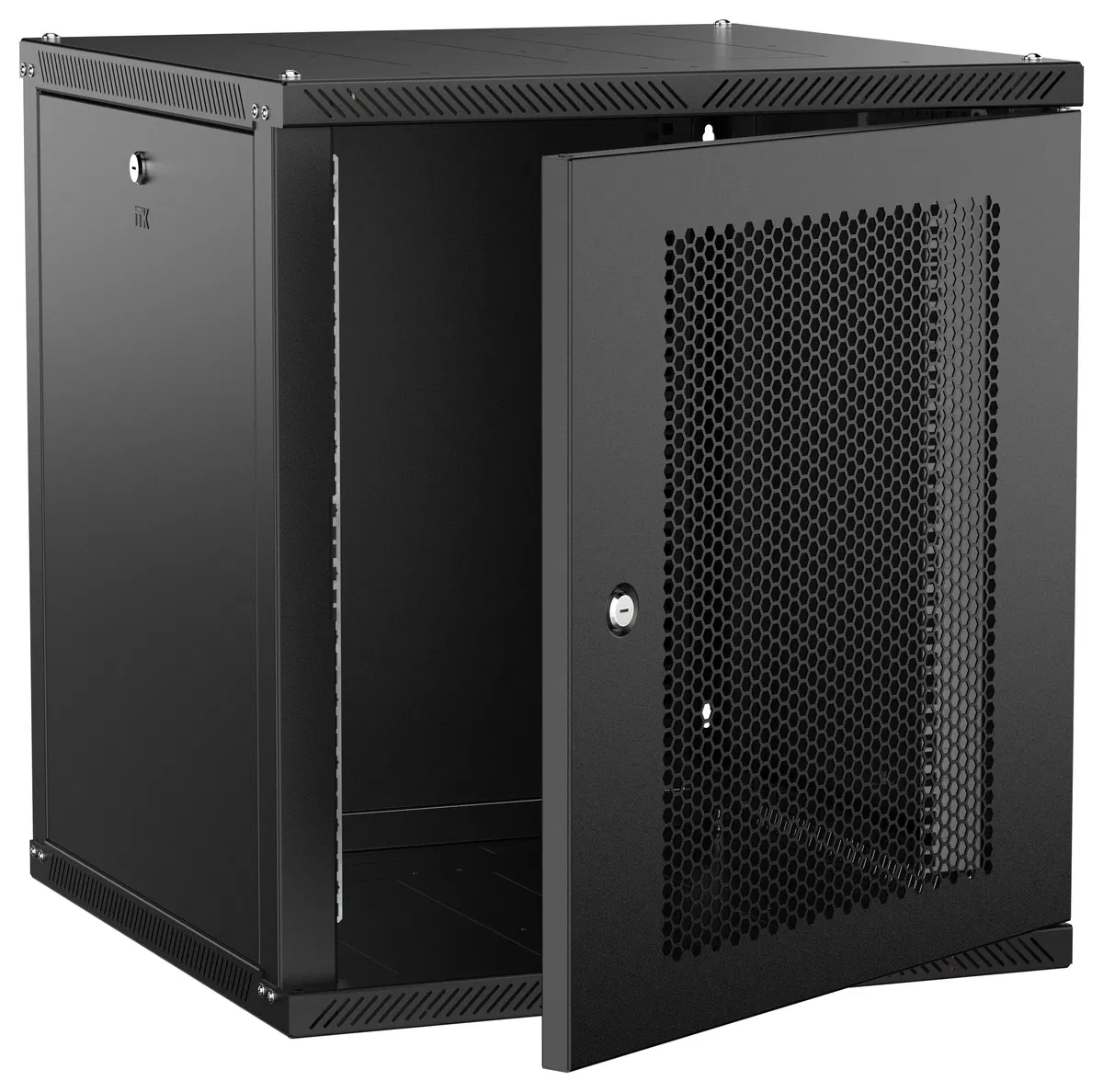ITK LINEA W Шкаф настенный 12U 600х600мм дверь перфорированная черный 2.0 LWR5-12U66-PF-2