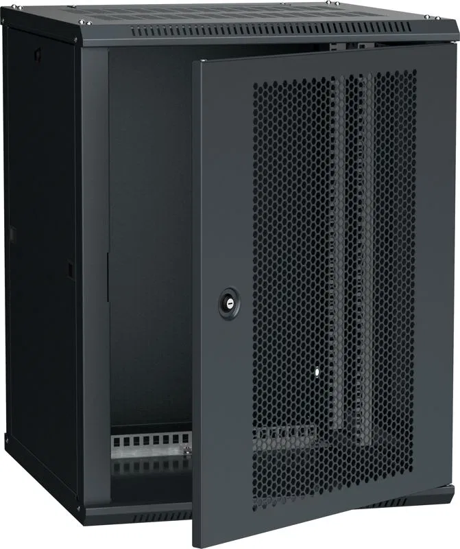 Шкаф LINEA W 15U 600х600мм перфорир. дверь RAL9005 ITK LWR5-15U66-PF