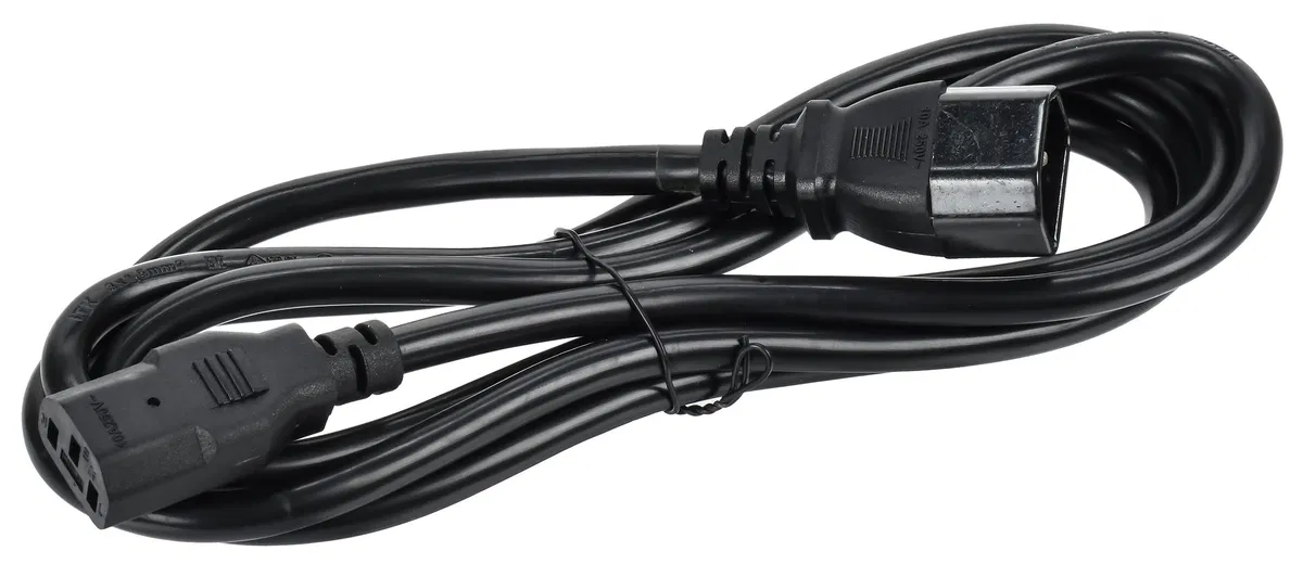ITK Кабель электропитания PDU 3х1,5мм2 2м с разъёмами С13-C14 PC-C13C14-2M