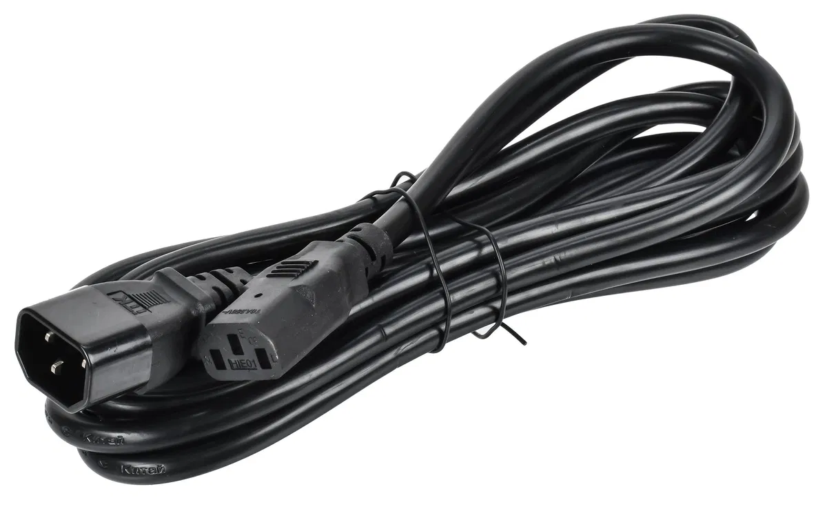 ITK Кабель электропитания PDU 3х1,5мм2 3м с разъёмами С13-C14 PC-C13C14-3M