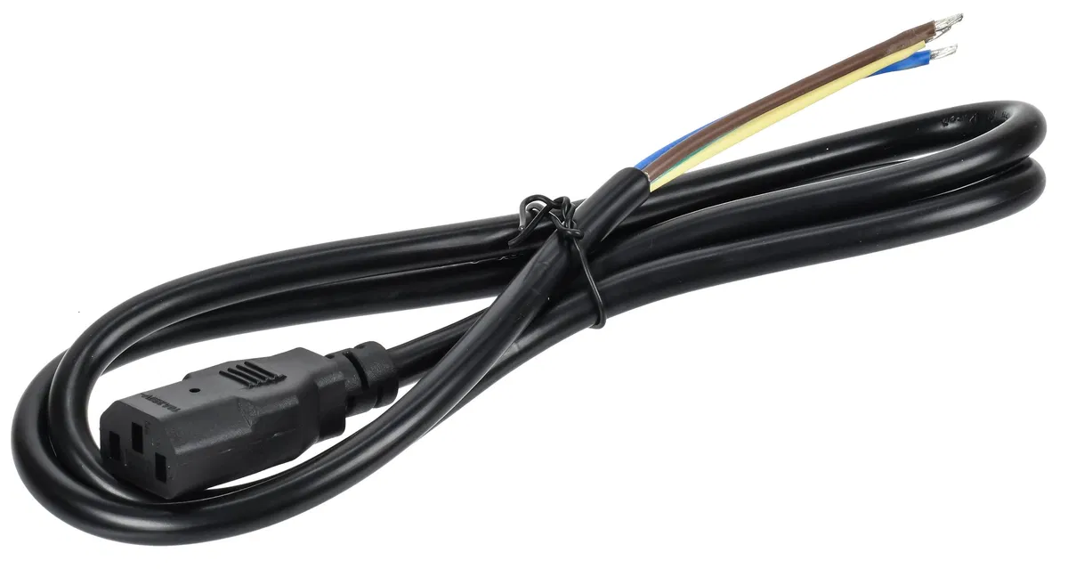 ITK Кабель электропитания PDU 3х1,5 1М с разъёмом С13-б/р PC-C13N-1M