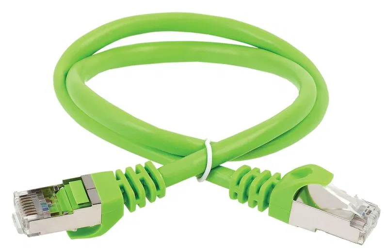Патч-корд кат.5E FTP 1м зел. ITK PC02-C5EF-1M