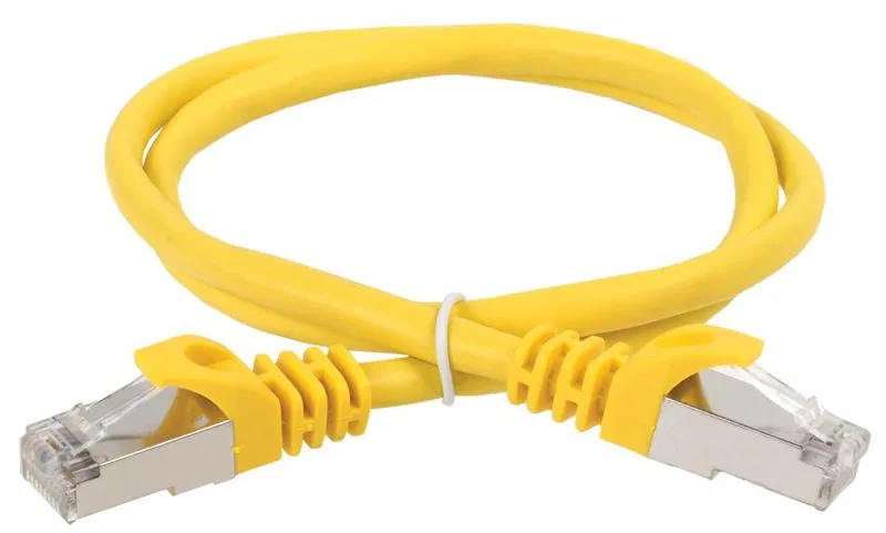 Патч-корд кат.5E FTP 1м желт. ITK PC05-C5EF-1M