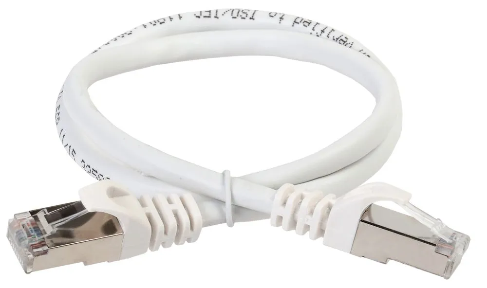 Коммутационный шнур кат.6A S/FTP LSZH 3м standart 50мкд белый