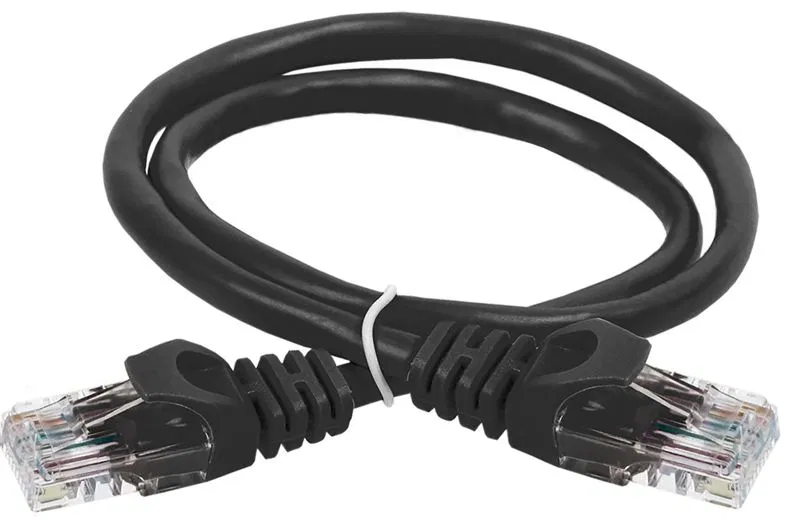 Патч-корд кат.5E UTP 5м черн. ITK PC09-C5EU-5M