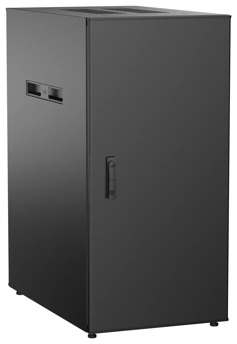 ITK UNITBOX N Шкаф сетевой 19" напольный 24U 600х1000мм металлические двери черный UBN05-24U61-MM