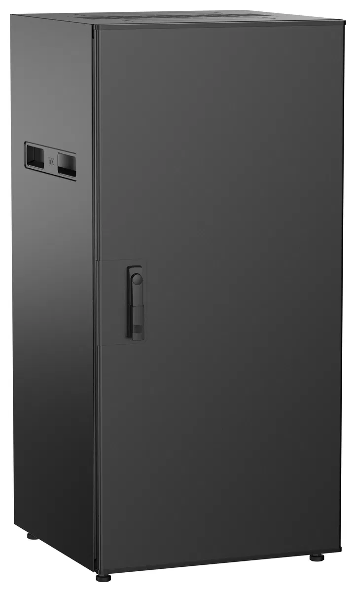 ITK UNITBOX N Шкаф сетевой 19" напольный 24U 600х600мм металлическая передняя дверь черный UBN05-24U66-M