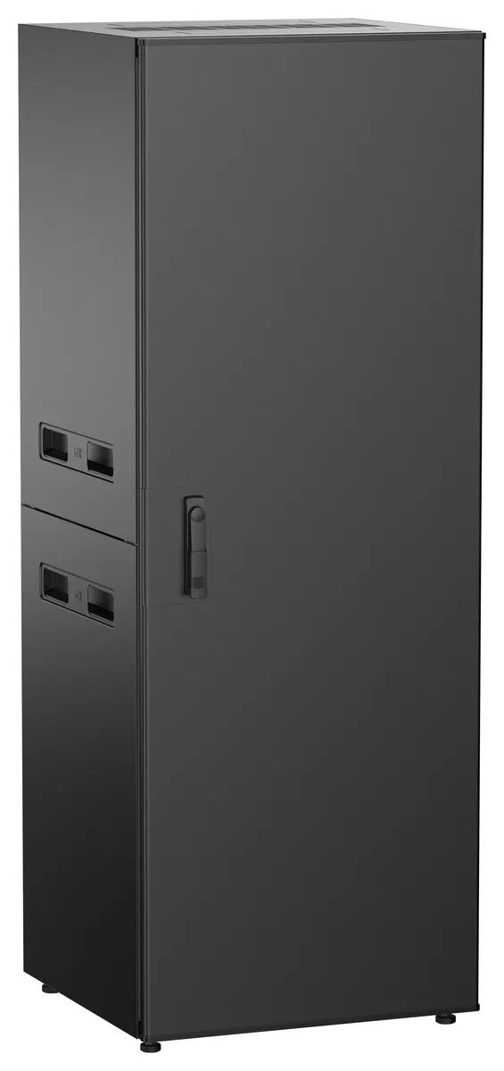 ITK UNITBOX N Шкаф сетевой 19" напольный 33U 600х600мм металлическая передняя дверь черный UBN05-33U66-M