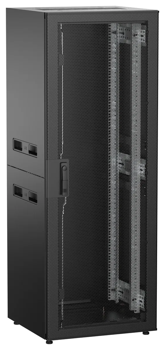 ITK UNITBOX N Шкаф сетевой 19" напольный 33U 600х600мм перфорированная передняя дверь черный UBN05-33U66-P