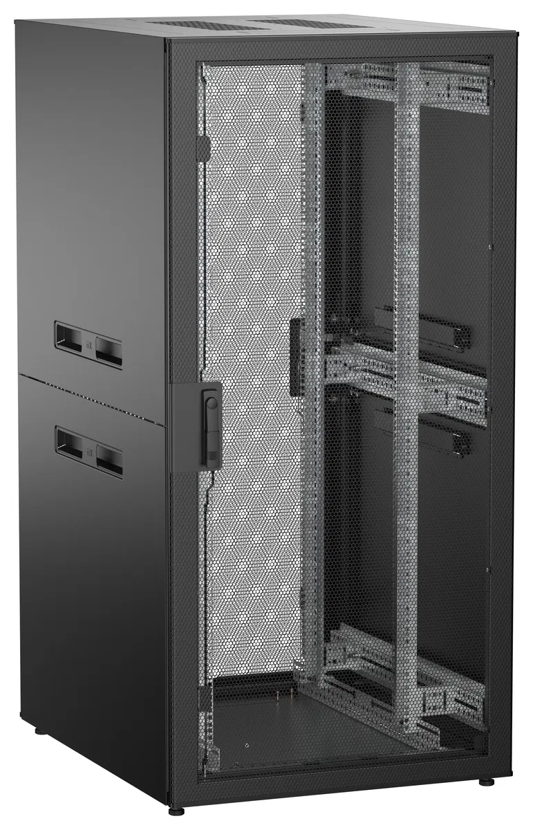 ITK UNITBOX N Шкаф сетевой 19" напольный 33U 800х1000мм перфорированная передняя дверь задняя перфорированная черный UBN05-33U81-PP