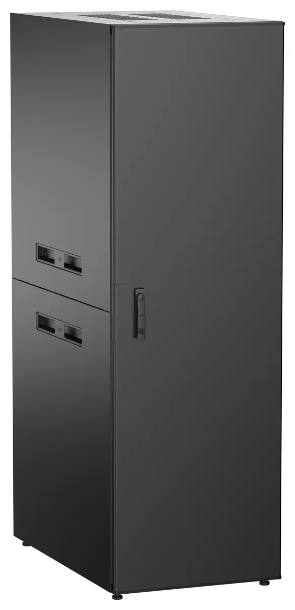 ITK UNITBOX N Шкаф сетевой 19" напольный 38U 600х1000мм металлическая передняя дверь черный UBN05-38U61-M