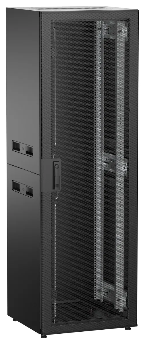 ITK UNITBOX N Шкаф сетевой 19" напольный 38U 600х600мм перфорированная передняя дверь черный UBN05-38U66-P